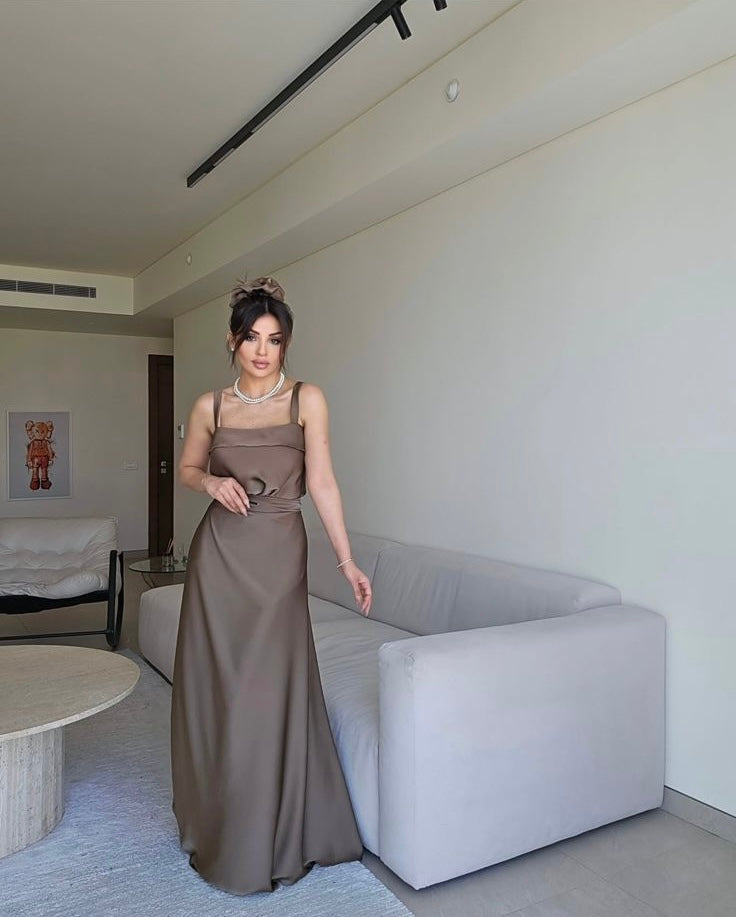 Satin Top & Skirt Set by LabelbyLeena