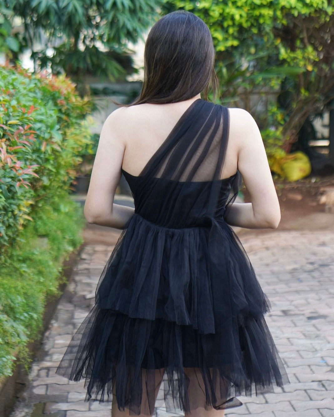 Off-Shoulder Ruffle Dress by LabelbyLeena