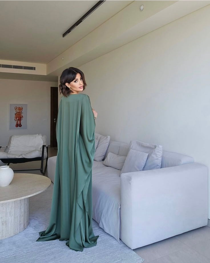 Satin Kaftan by LabelbyLeena