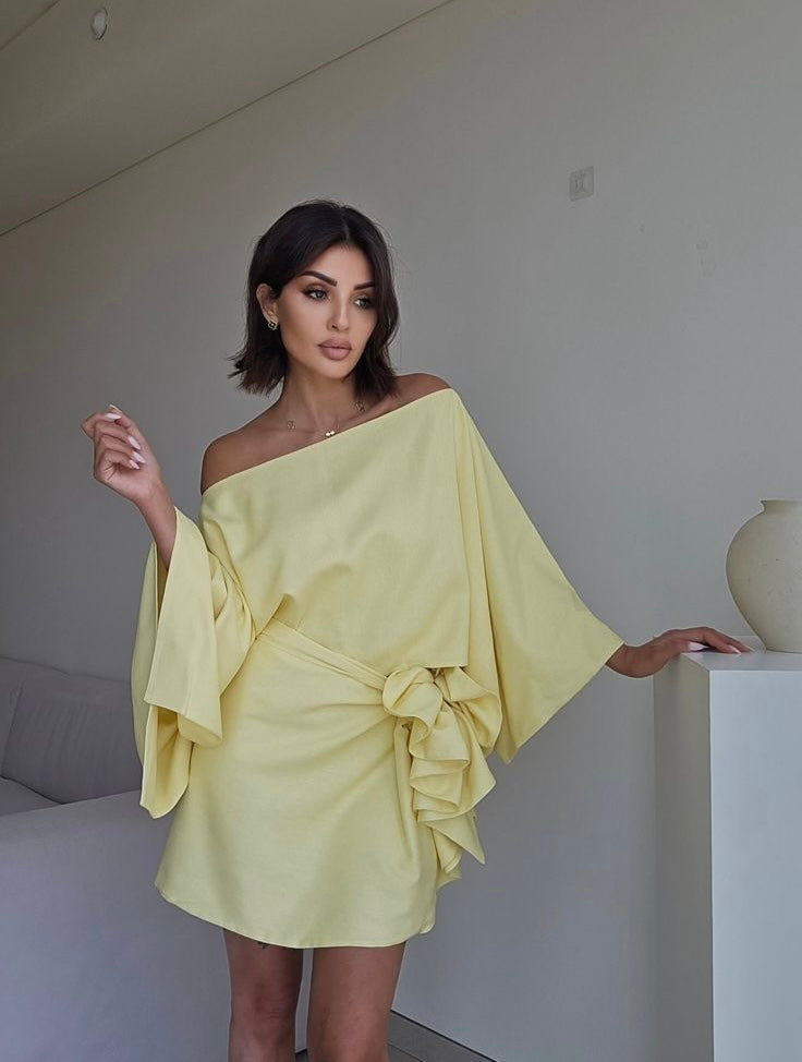 Off-Shoulder Top with Skirt by LabelbyLeena