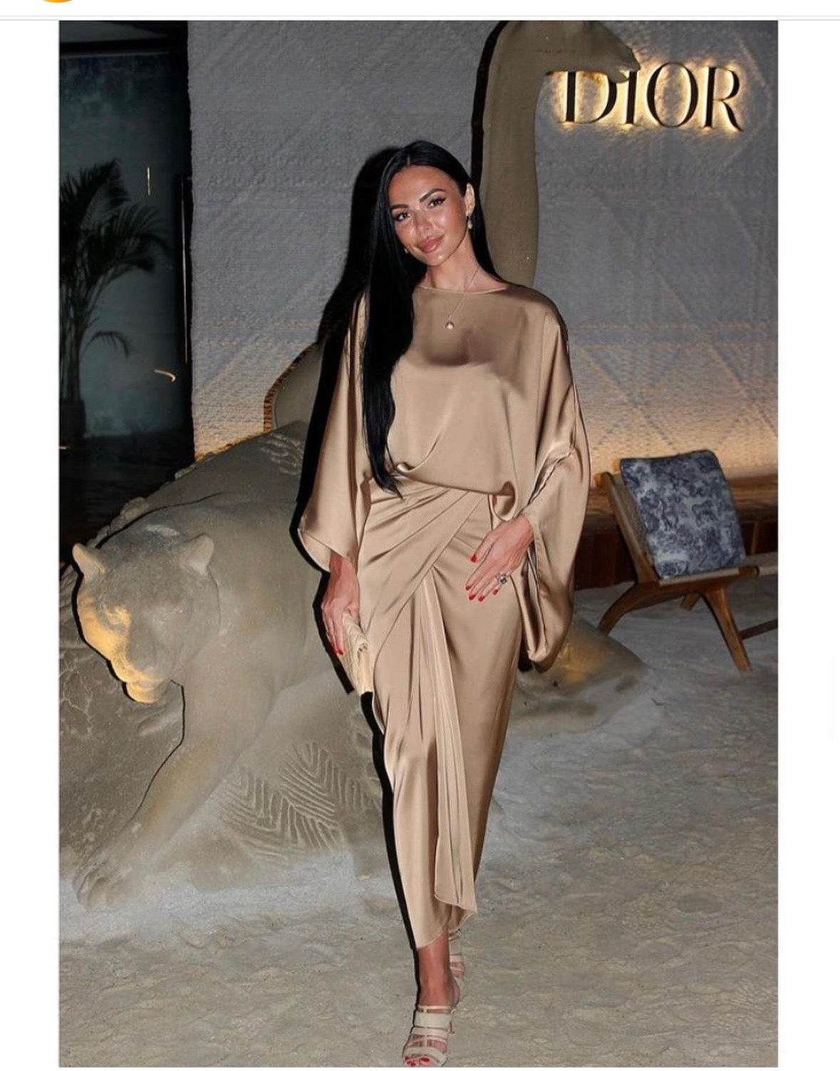 Satin Wrap around Dress by LabelbyLeena