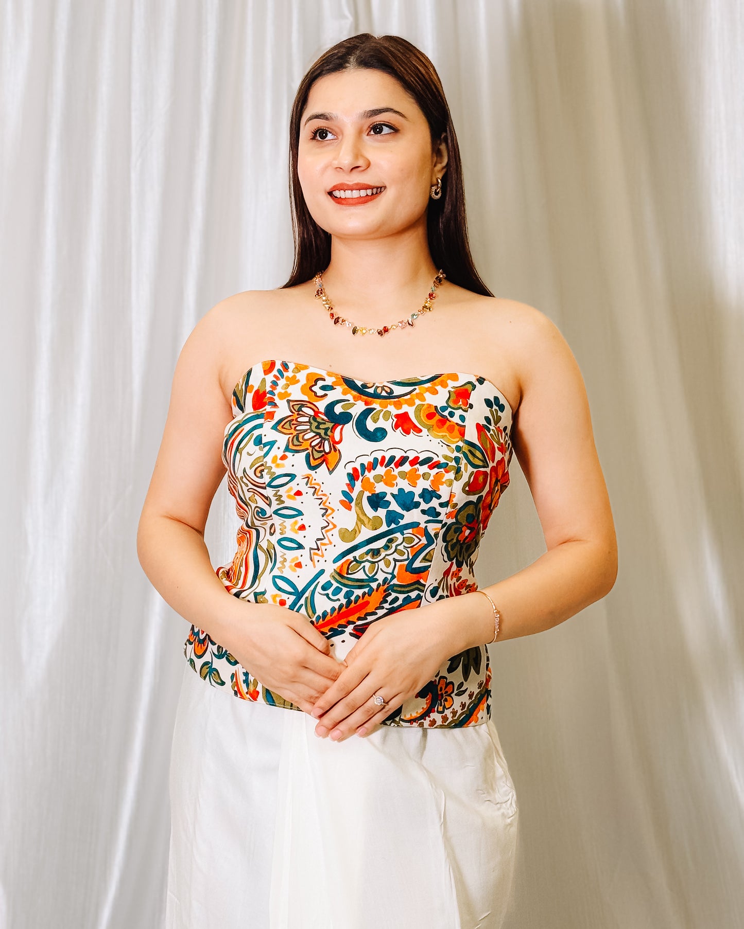 Sculpt & Flow Indo-Western Corset & Skirt Set from LabelbyLeena