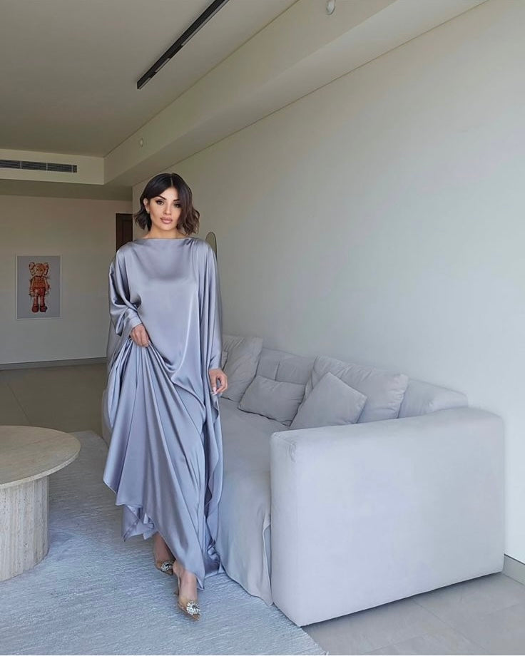 Satin Kaftan by LabelbyLeena