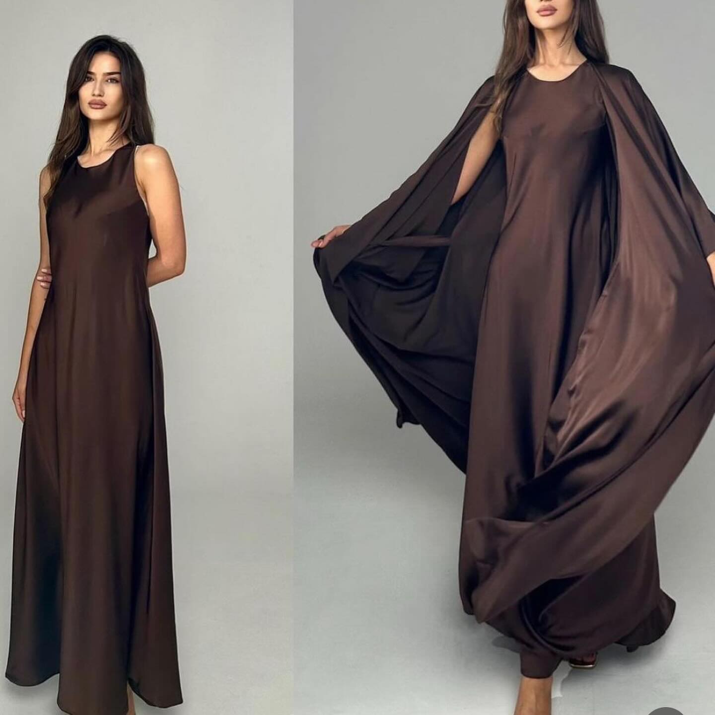 Chocolate Cape Dress