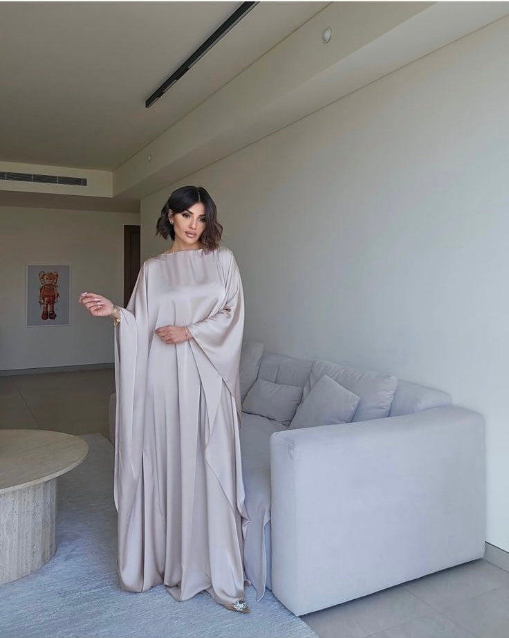 Satin Kaftan by LabelbyLeena