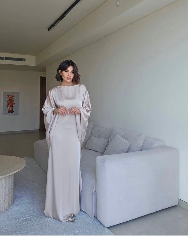 Satin Kaftan by LabelbyLeena
