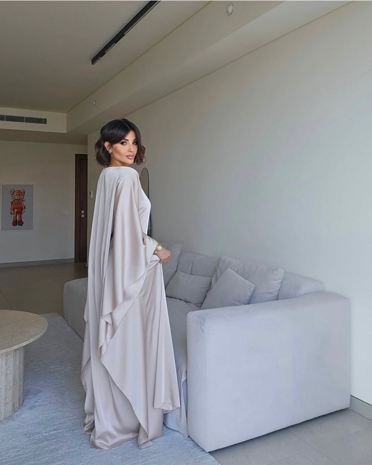 Satin Kaftan by LabelbyLeena