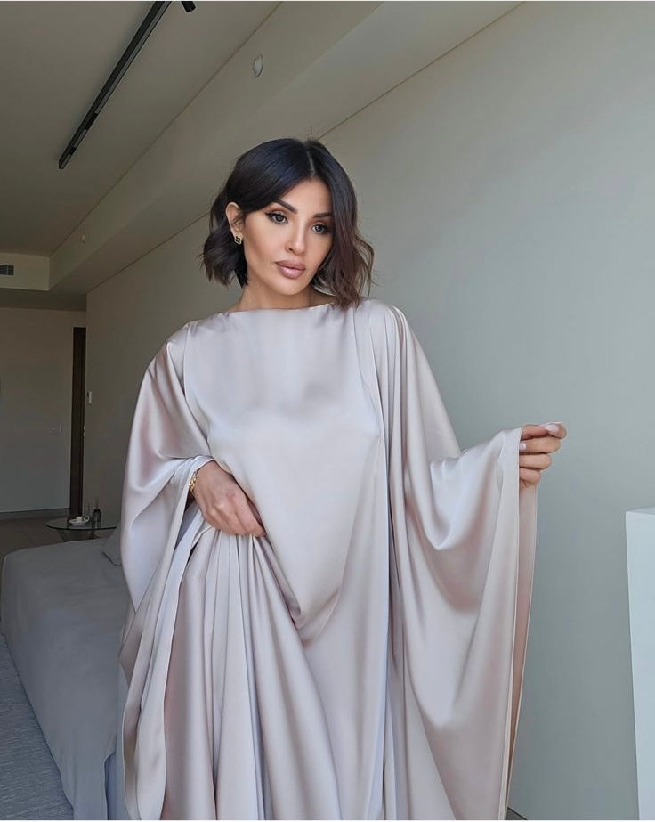 Satin Kaftan by LabelbyLeena