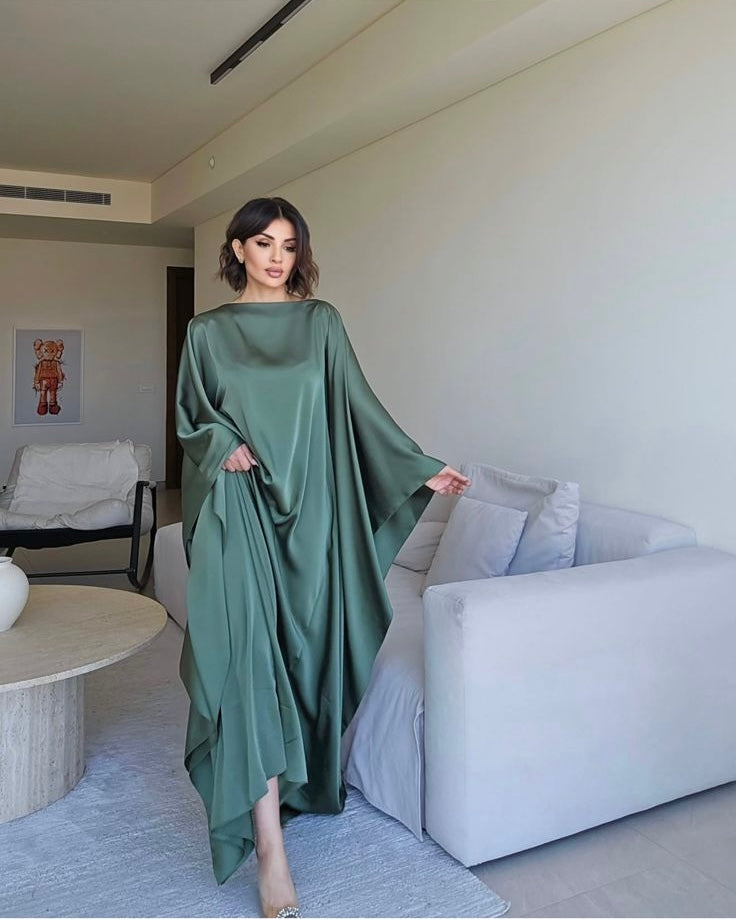 Satin Kaftan by LabelbyLeena