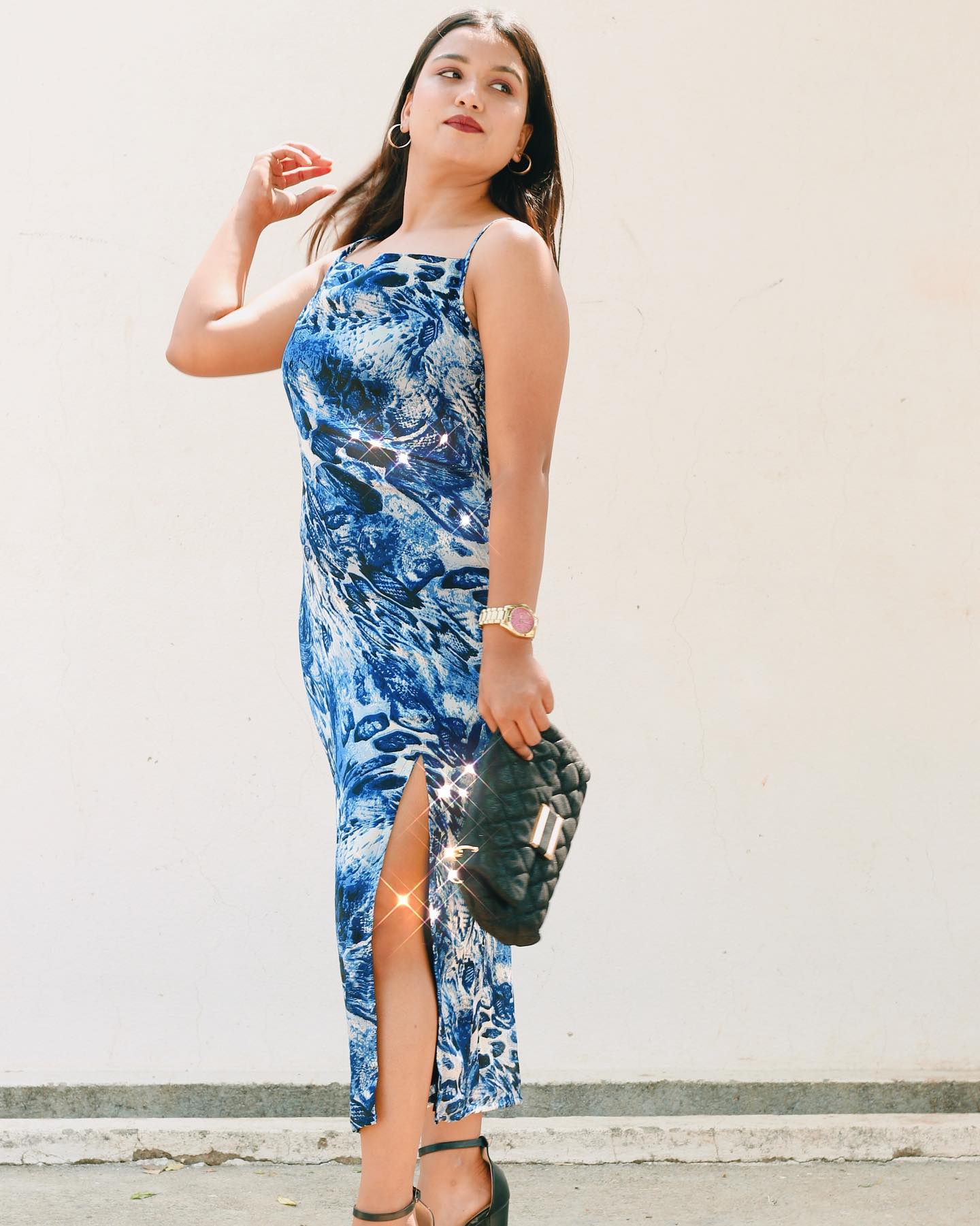 Blue Floral Dress
