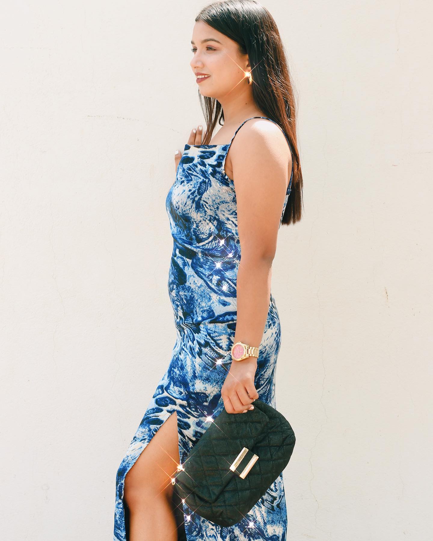 Blue Floral Dress