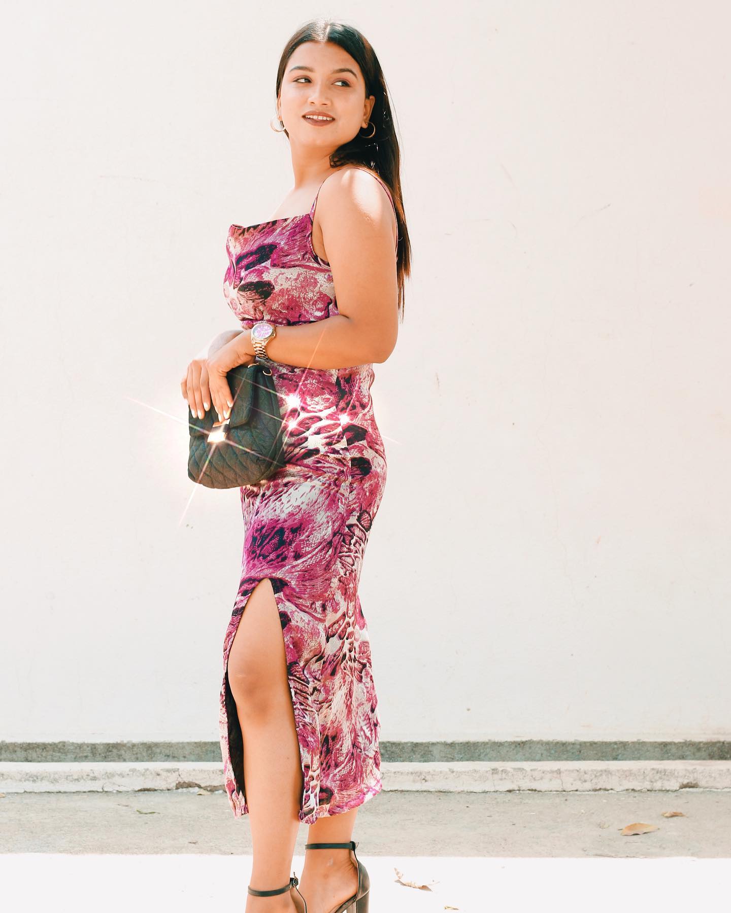 Pink Floral Dress